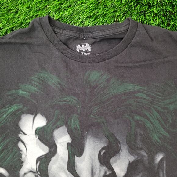 DC-Comics Joker Shirt M/L 20x26 Black Gotham Villain - Picture 8 of 12
